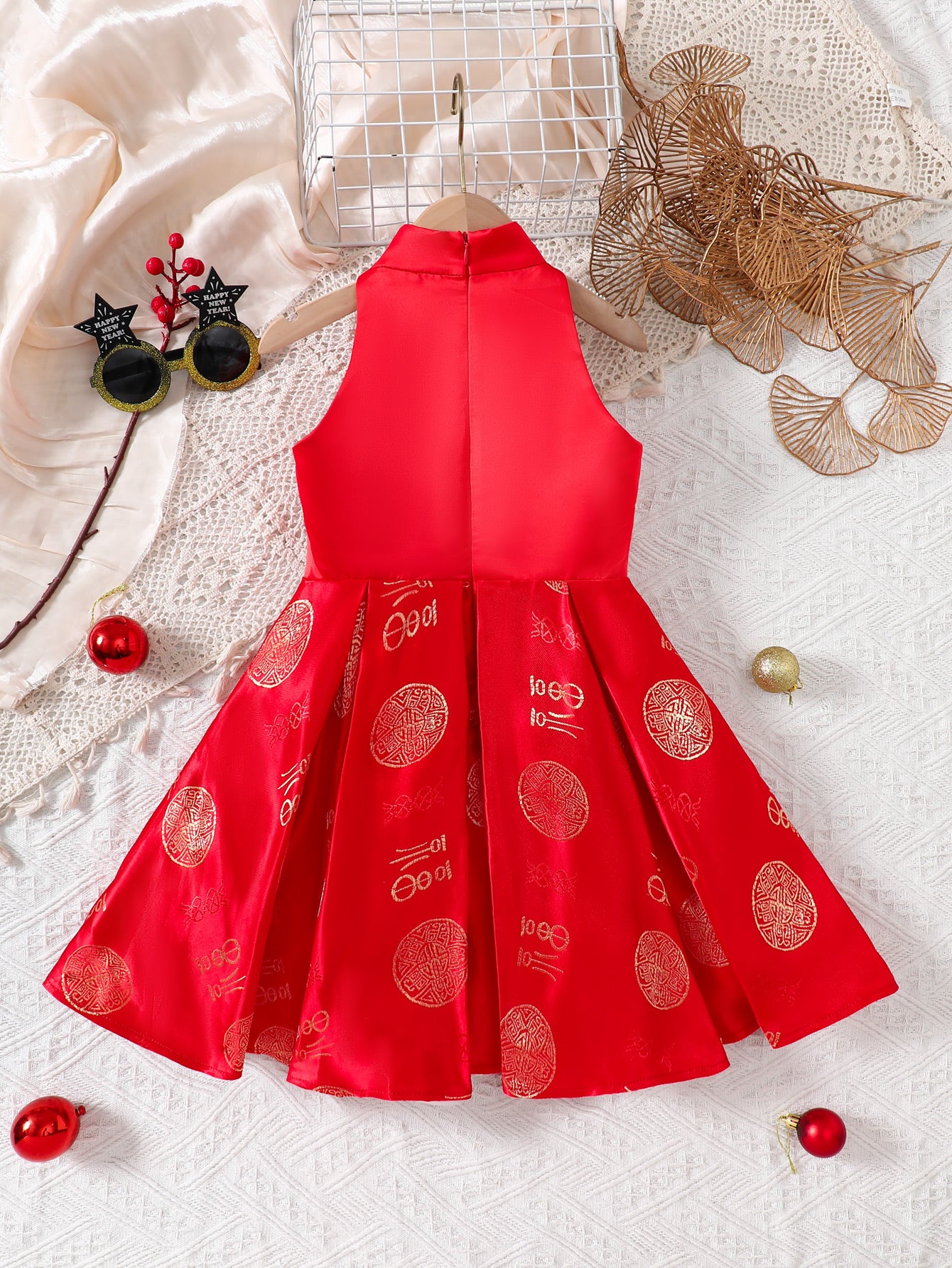 Girl's  New Chinese style Dress  New Year's Day Party Dress