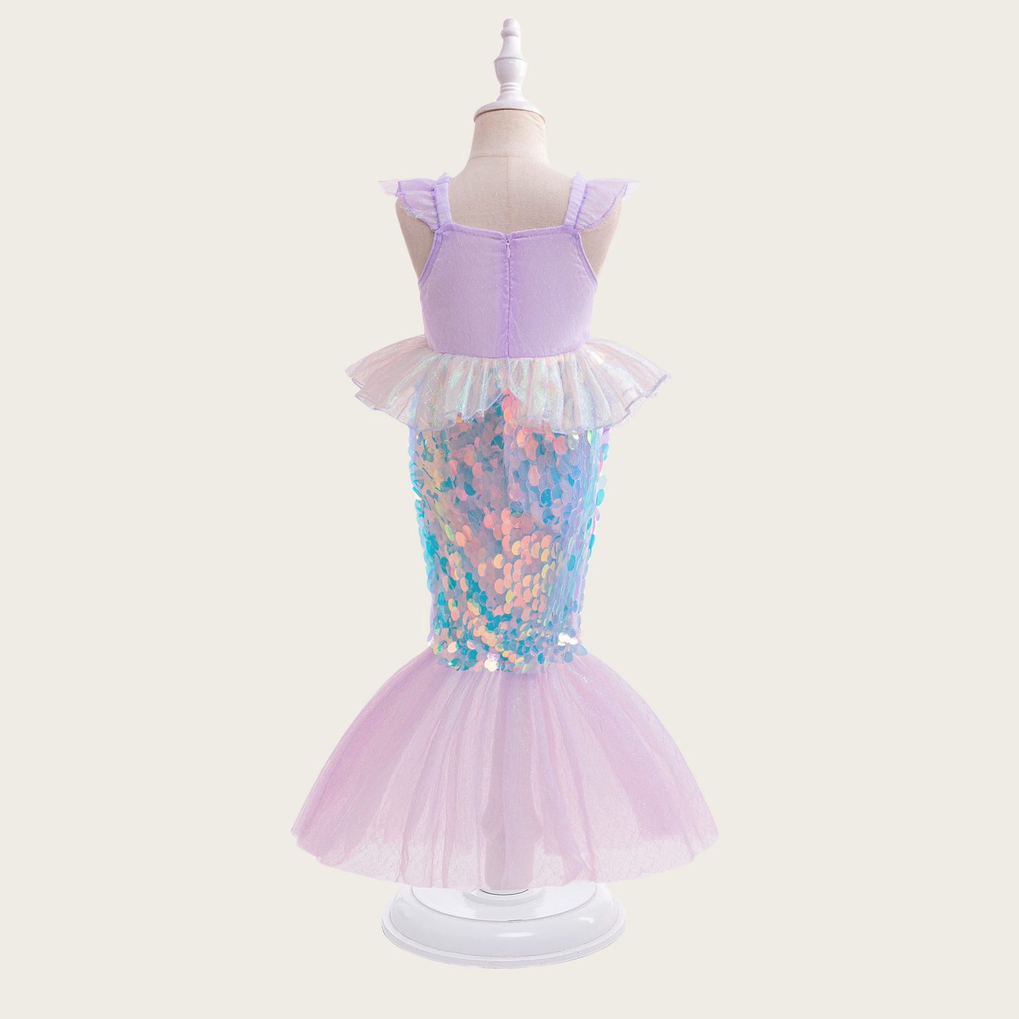 Mermaid Ariel Princess Dress Mermaid Kiki Fishtail Dress Children Sequin Gown COS Pie Pair of performance clothes